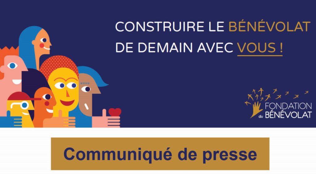 Bandeau communiqué de presse Fondation du Benevolat