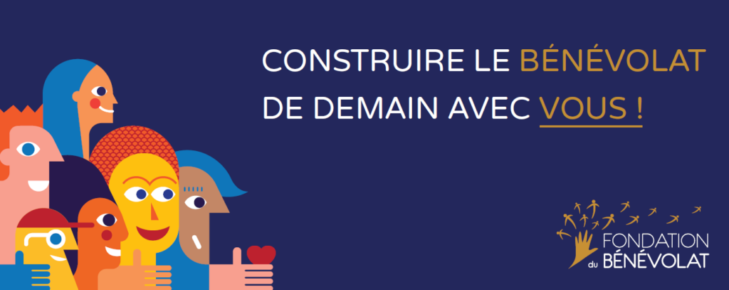 Bannière bleue Construire le Bénévolat avec vous